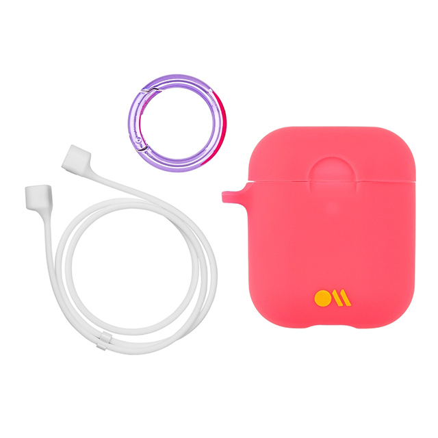 【AirPods(第2/1世代) ケース】Hook Ups Case＆ Neck Strap (Living Coral Light Pink)サブ画像