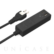 USBポート搭載 AC電源タップ (AC×2/USB-A×1/U...