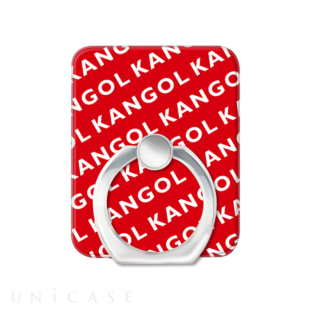 KANGOL スマホリング [KANGOL NAME PATTERN(RED)]