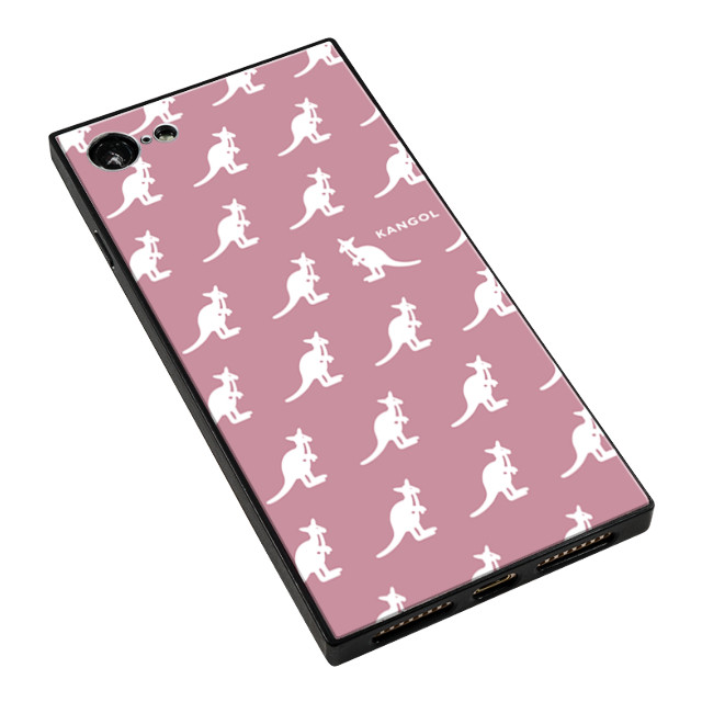 【iPhone8/7 ケース】KANGOL スクエア型 ガラスケース [KANGOL PATTERN MINI(PNK)]goods_nameサブ画像