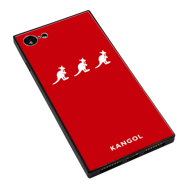 【iPhone8/7 ケース】KANGOL スクエア型 ガラスケース [KANGOL TRIPLE(RED)]goods_nameサブ画像