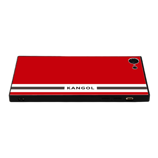 【iPhone8/7 ケース】KANGOL スクエア型 ガラスケース [KANGOL LINE(RED)]goods_nameサブ画像