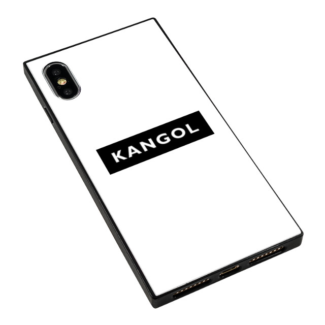 【iPhoneXS/X ケース】KANGOL スクエア型 ガラスケース [KANGOL BOX(WHT)]goods_nameサブ画像