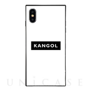 【iPhoneXS/X ケース】KANGOL スクエア型 ガラス...