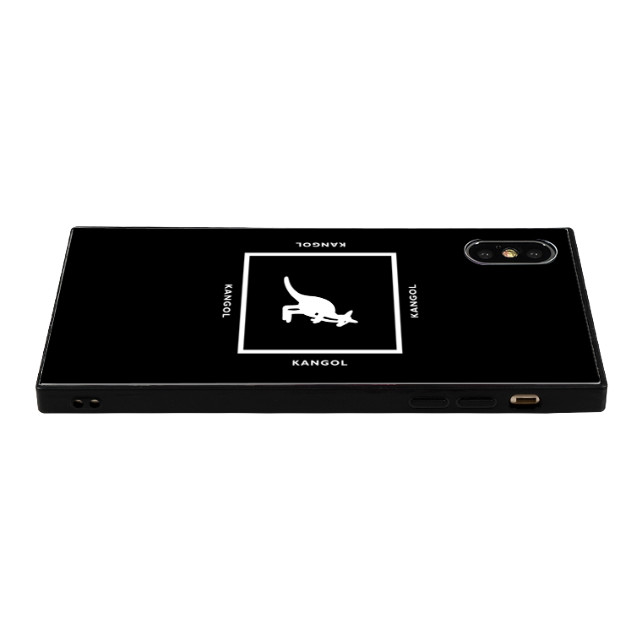 【iPhoneXS/X ケース】KANGOL スクエア型 ガラスケース [KANGOL SQUARE(BLK)]goods_nameサブ画像