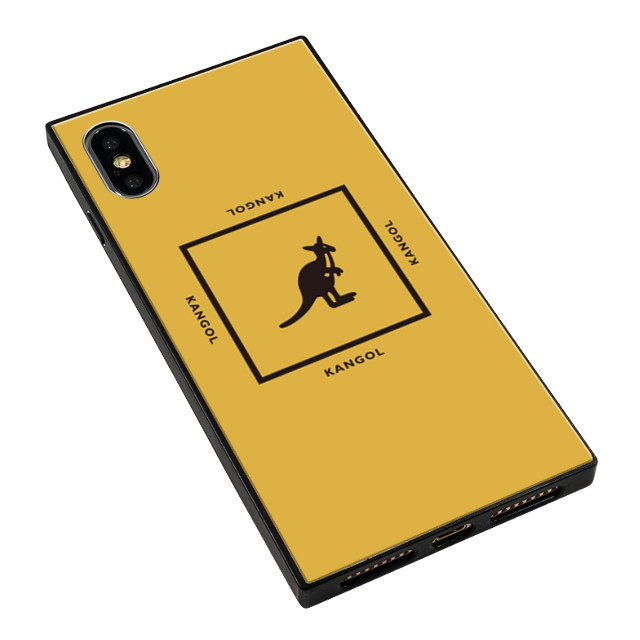 【iPhoneXS/X ケース】KANGOL スクエア型 ガラスケース [KANGOL SQUARE(YLW)]goods_nameサブ画像