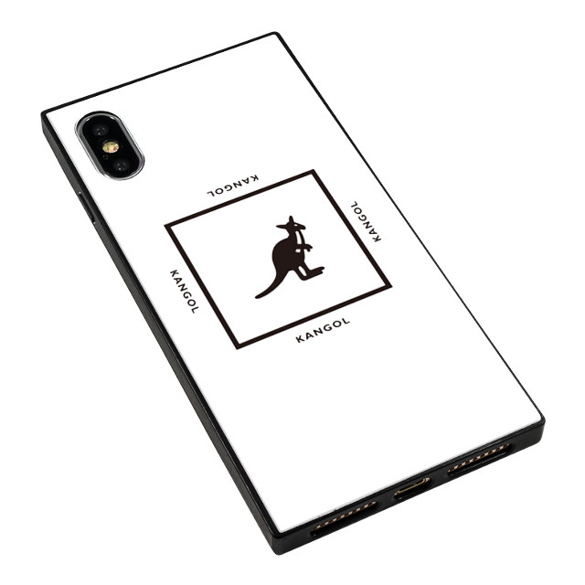 【iPhoneXS/X ケース】KANGOL スクエア型 ガラスケース [KANGOL SQUARE(WHT)]goods_nameサブ画像