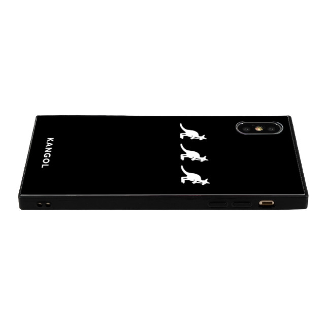 【iPhoneXS/X ケース】KANGOL スクエア型 ガラスケース [KANGOL TRIPLE(BLK)]goods_nameサブ画像