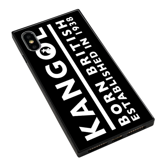 【iPhoneXS/X ケース】KANGOL スクエア型 ガラスケース [KANGOL BORN(BLK)]goods_nameサブ画像