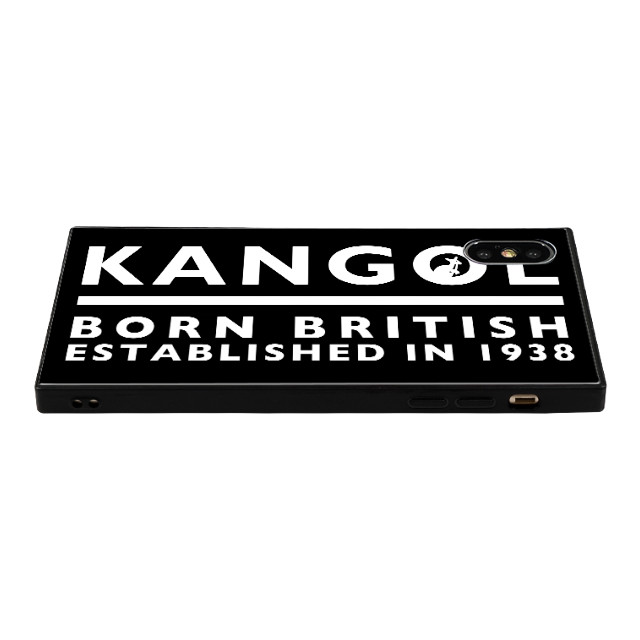 【iPhoneXS/X ケース】KANGOL スクエア型 ガラスケース [KANGOL BORN(BLK)]goods_nameサブ画像