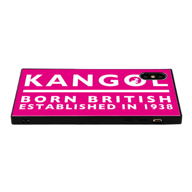 【iPhoneXS/X ケース】KANGOL スクエア型 ガラスケース [KANGOL BORN(PNK)]goods_nameサブ画像