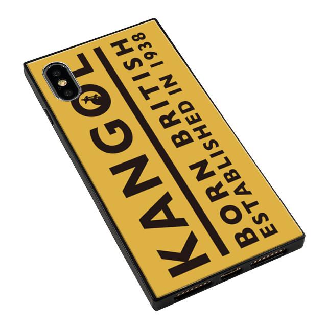 【iPhoneXS/X ケース】KANGOL スクエア型 ガラスケース [KANGOL BORN(YLW)]goods_nameサブ画像