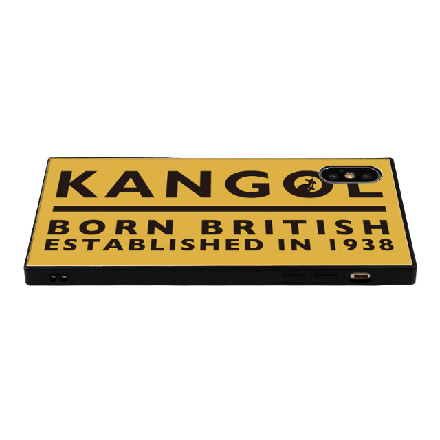 【iPhoneXS/X ケース】KANGOL スクエア型 ガラスケース [KANGOL BORN(YLW)]サブ画像