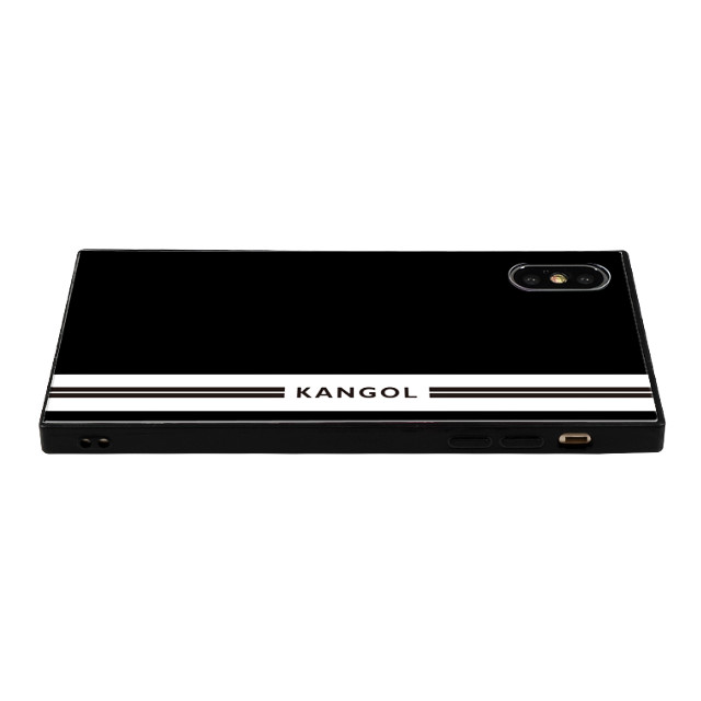 【iPhoneXS/X ケース】KANGOL スクエア型 ガラスケース [KANGOL LINE(BLK)]goods_nameサブ画像