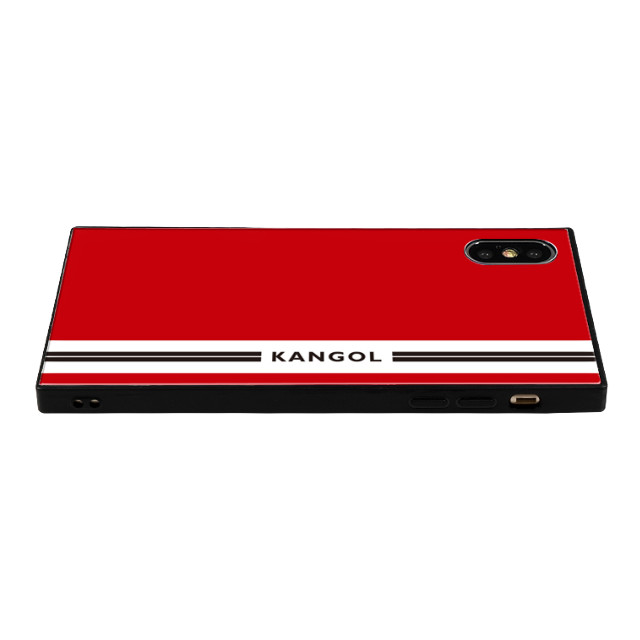 【iPhoneXS/X ケース】KANGOL スクエア型 ガラスケース [KANGOL LINE(RED)]goods_nameサブ画像