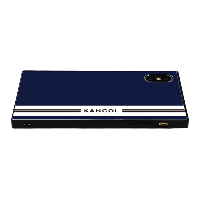 【iPhoneXS/X ケース】KANGOL スクエア型 ガラスケース [KANGOL LINE(NVY)]goods_nameサブ画像