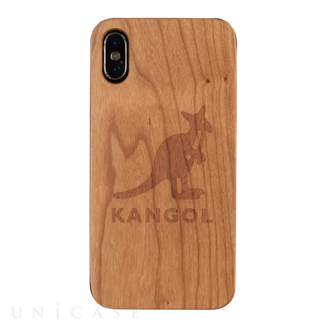 【iPhoneXS/X ケース】KANGOL ウッドケース (KANGOL LINE)