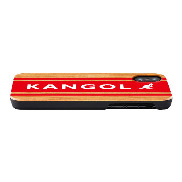 【iPhoneXS/X ケース】KANGOL ウッドケース [KANGOL BOX LOGO(RED)]goods_nameサブ画像