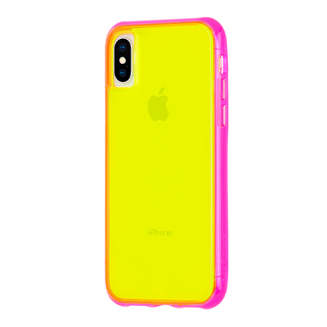 【iPhoneXS Max ケース】Tough Clear (Neon Green/Pink Neon)サブ画像