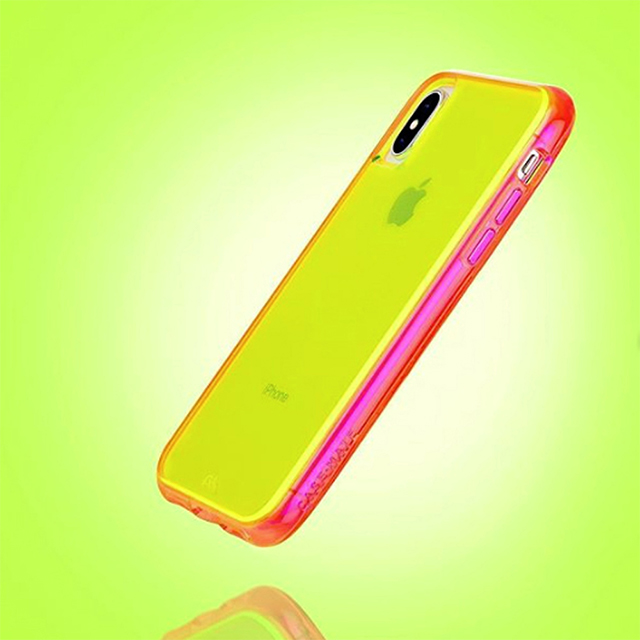 【iPhoneXS Max ケース】Tough Clear (Neon Green/Pink Neon)goods_nameサブ画像