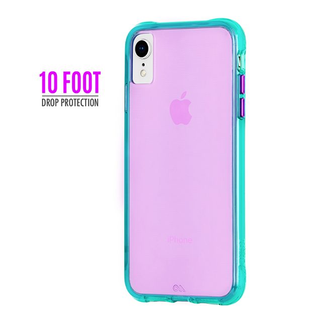 【iPhoneXR ケース】Tough Clear (Neon Turquoise/Purple)goods_nameサブ画像