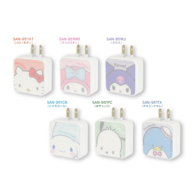 サンリオキャラクターズ USB2ポート ACアダプタ (マイメロディ)goods_nameサブ画像