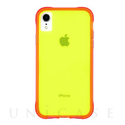 【iPhoneXR ケース】Tough Clear (Neon Green/Pink Neon)