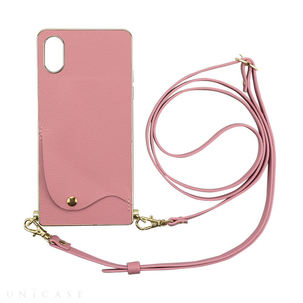 【iPhoneXS/X ケース】Cross Body Case for iPhoneXS/X(pink)