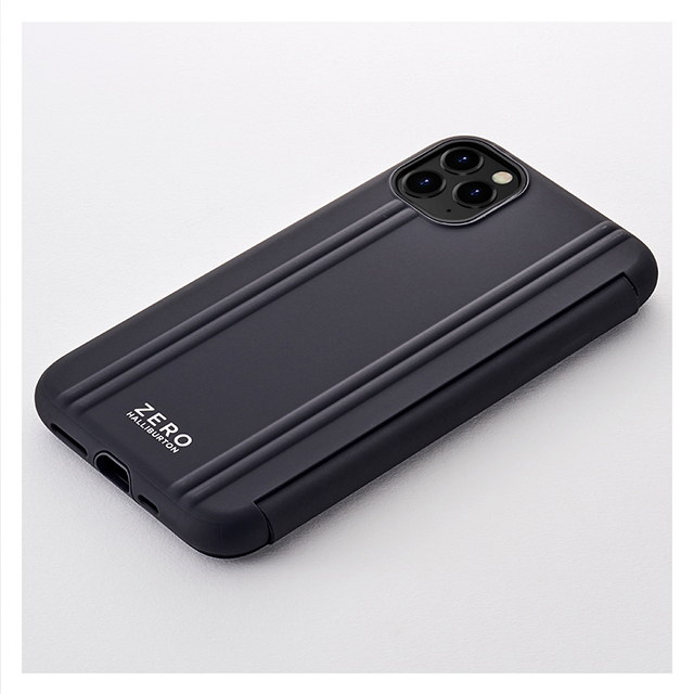 【iPhone11 Pro ケース】ZERO HALLIBURTON Hybrid Shockproof Flip case for iPhone11 Pro (Black)goods_nameサブ画像