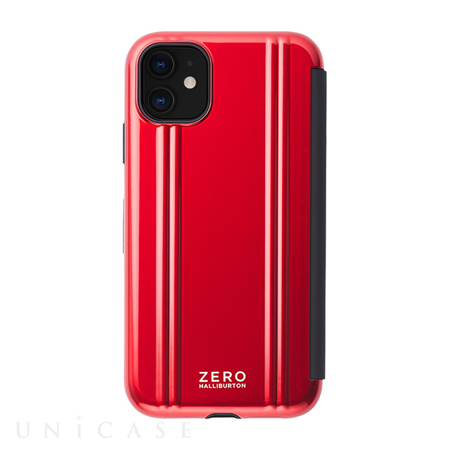 【iPhone11/XR ケース】ZERO HALLIBURTON Hybrid Shockproof Flip case for iPhone11 (Red)