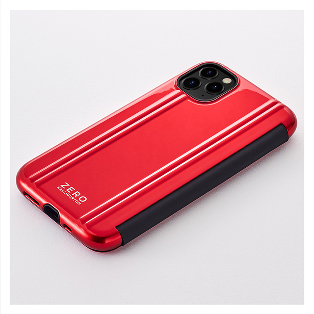 【iPhone11 Pro ケース】ZERO HALLIBURTON Hybrid Shockproof Flip case for iPhone11 Pro (Red)goods_nameサブ画像