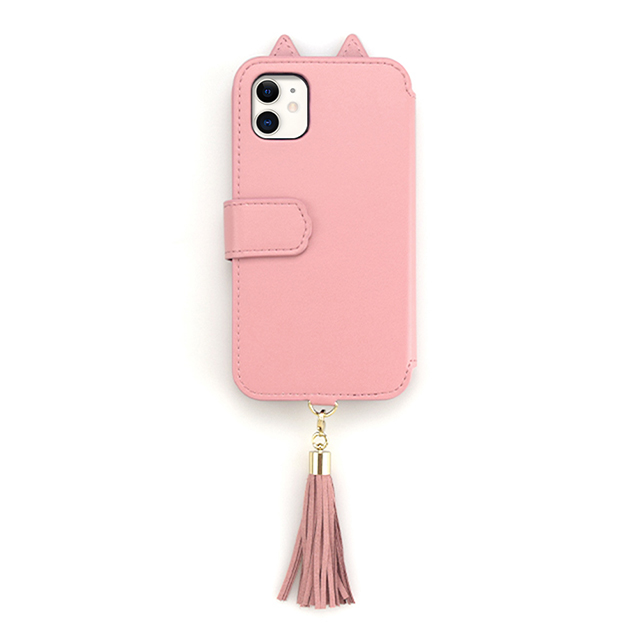 【iPhone11/XR ケース】Tassel Tail Cat Flip Case for iPhone11 (pink)goods_nameサブ画像