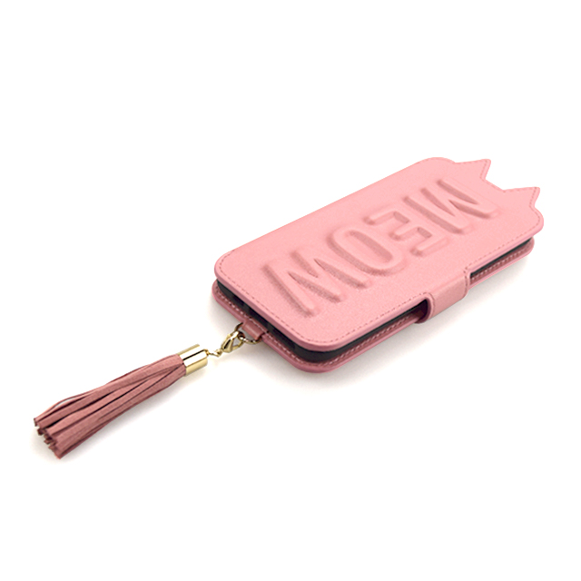 【iPhone11/XR ケース】Tassel Tail Cat Flip Case for iPhone11 (pink)サブ画像