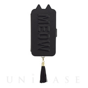 【iPhone11/XR ケース】Tassel Tail Cat Flip Case for iPhone11 (black)