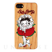 【iPhone8/7/6s/6 ケース】yanagida masami × Betty Boop ウッドケース (薔薇リズムに吐息が漏れる魅惑のベティー)