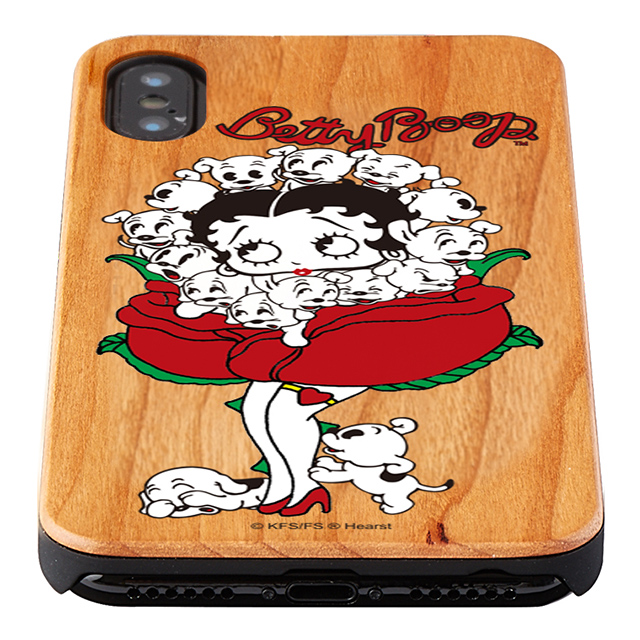 【iPhoneXS/X ケース】yanagida masami × Betty Boop ウッドケース (薔薇リズムに吐息が漏れる魅惑のベティー)goods_nameサブ画像