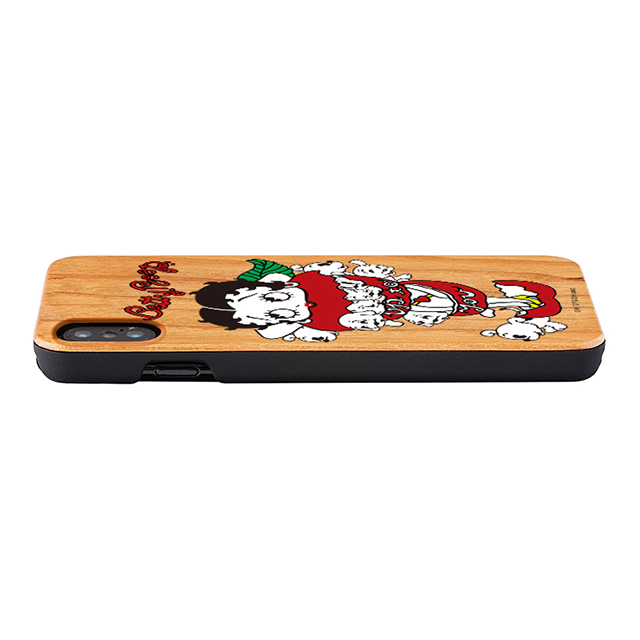 【iPhoneXS/X ケース】yanagida masami × Betty Boop ウッドケース (モギタテボイスがはにかむゴキゲンベティー)サブ画像