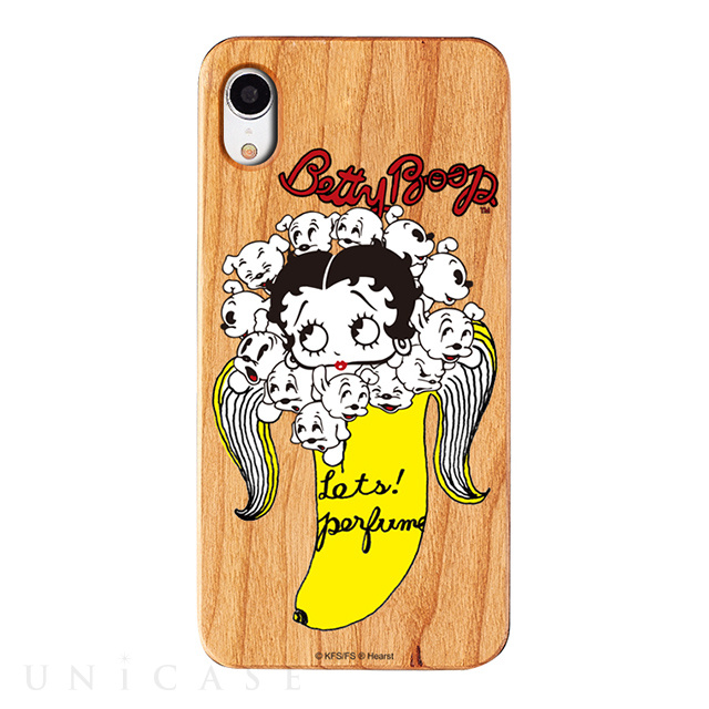 【iPhoneXR ケース】yanagida masami × Betty Boop ウッドケース (パヒューム日和に囁く気まぐれベティー)