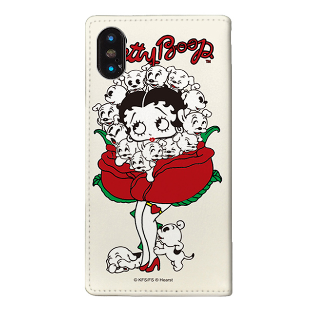 【iPhoneXS/X ケース】yanagida masami × Betty Boop 手帳型ケース (薔薇リズムに吐息が漏れる魅惑のベティー)goods_nameサブ画像