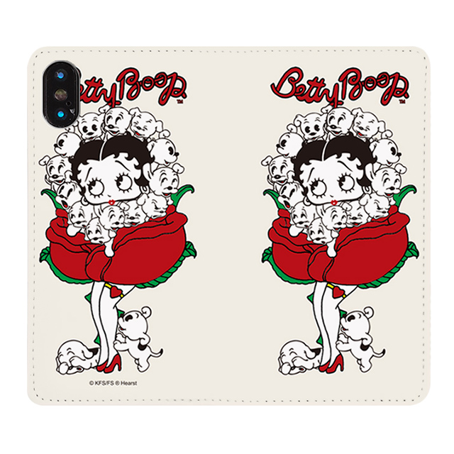 【iPhoneXS/X ケース】yanagida masami × Betty Boop 手帳型ケース (薔薇リズムに吐息が漏れる魅惑のベティー)goods_nameサブ画像