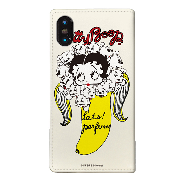 【iPhoneXS/X ケース】yanagida masami × Betty Boop 手帳型ケース (パヒューム日和に囁く気まぐれベティー)サブ画像