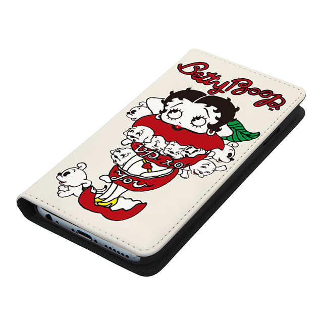 【iPhoneXS/X ケース】yanagida masami × Betty Boop 手帳型ケース (モギタテボイスがはにかむゴキゲンベティー)goods_nameサブ画像