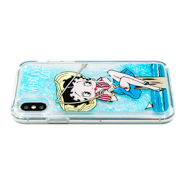 【iPhoneXS/X ケース】Betty Boop グリッターケース (Sea)サブ画像