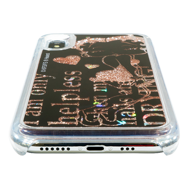 【iPhoneXS/X ケース】Betty Boop グリッターケース (GOLD HEART)goods_nameサブ画像