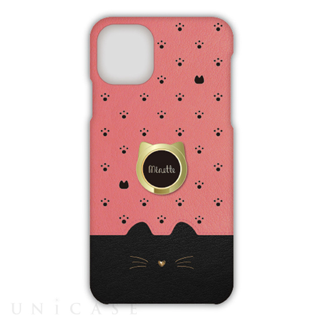 【iPhone11 ケース】背面ケース Minette (Pink × Black)