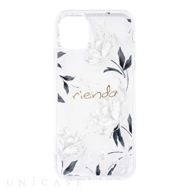 【iPhone11/XR ケース】rienda TPUクリア インモールドケース (Grace Flower)