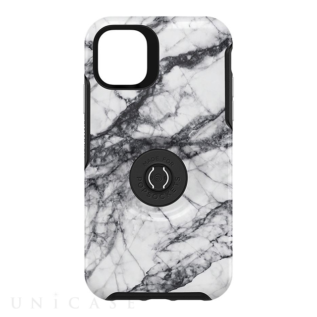 【iPhone11 Pro ケース】Otter + Pop Symmetry (WHITE MARBLE)