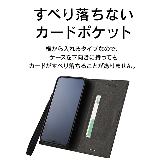 【iPhone11 ケース】耐衝撃フリップノートケース (ネイビー)goods_nameサブ画像