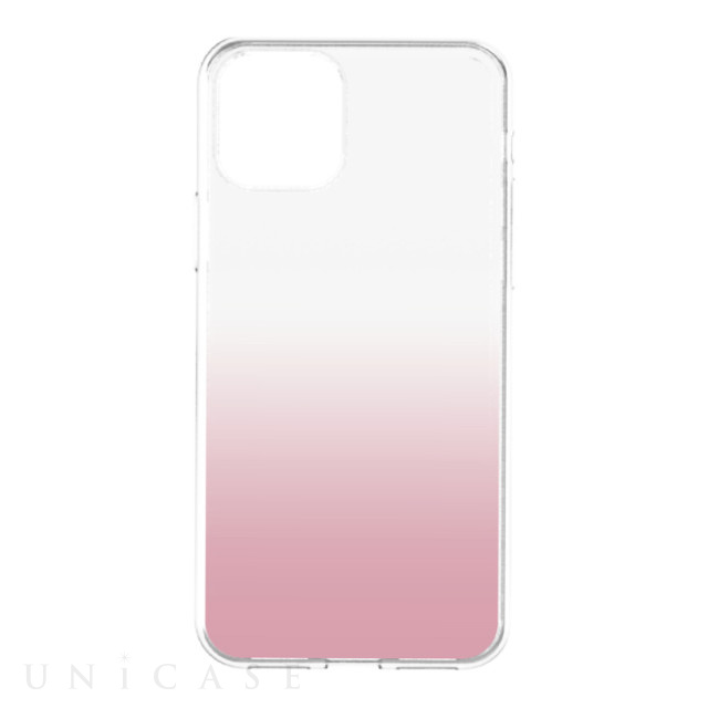 【iPhone11 Pro ケース】[GLASSICA] 背面ガラスケース (クリアピンク)