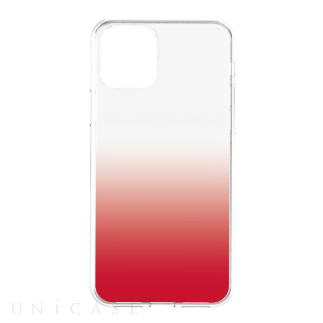 【iPhone11 Pro ケース】[GLASSICA] 背面ガラスケース (クリアレッド)